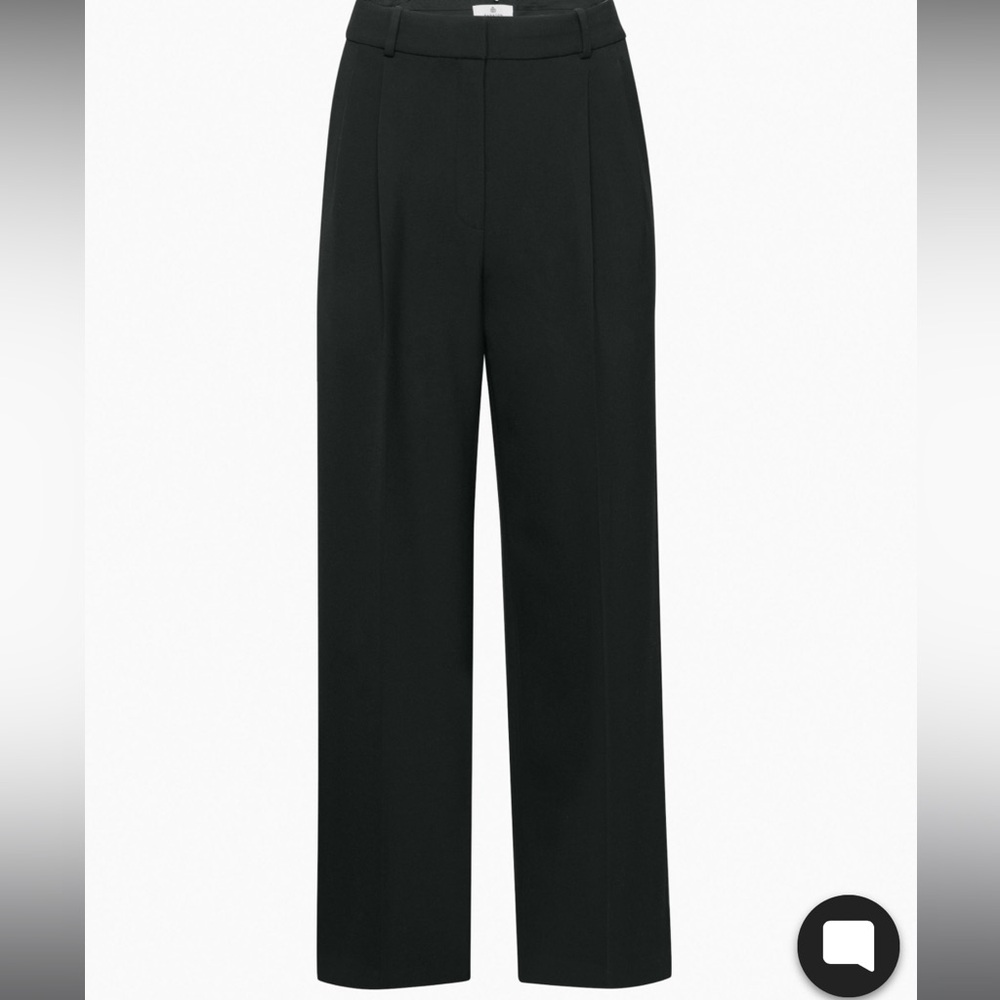 Babaton Atelier Black Pleated Trouser Size 6